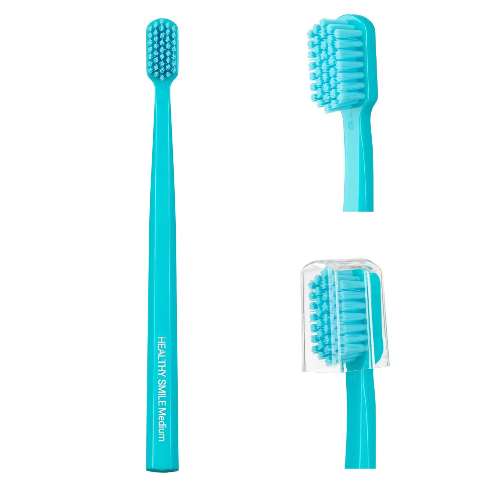 smile Healthy Smile Medium зубна щітка середньої жорсткості, Голуба